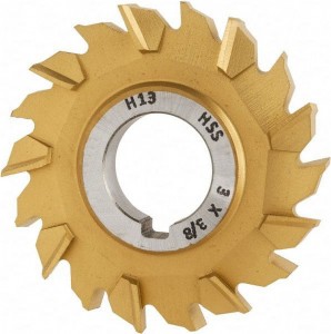 ブライトまたは TiN および TiAlN コーティングされた HSS メトリックサイドフライスカッター